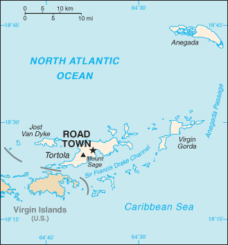 map İngiliz Virgin Adaları